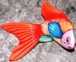 Keramik Fisch 12x9x5cm.