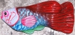 ceramic fish 14x7x3cm.