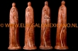 Terracotta beeld familie set van 4