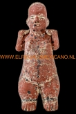 Maya beeldje Pre-Columbiaans 14x6x5cm.
