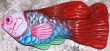 ceramiche pesce 14x7x3cm.