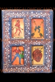 Wanddecoratie loteria 4-voudig 20x26cm.