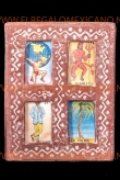 Wanddecoratie loteria 4-voudig 20x26cm.