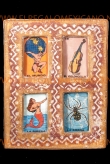 Wanddecoratie loteria 4-voudig 20x26cm.