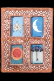 Wanddecoratie loteria 4-voudig 20x26cm.