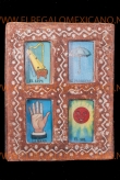 Wanddecoratie loteria 4-voudig 20x26cm.