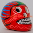 Skull keramiek 6x5x5cm. rood