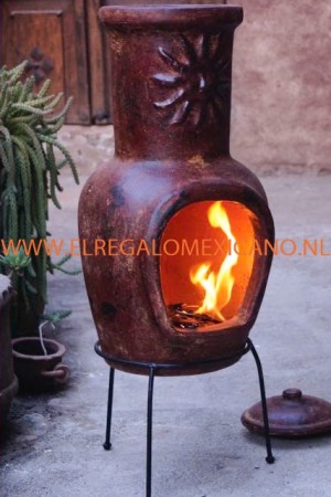 sol-y-yo Mexicaanse Tuinhaard 33x82 cm 14 kilo zon rood 8642RD