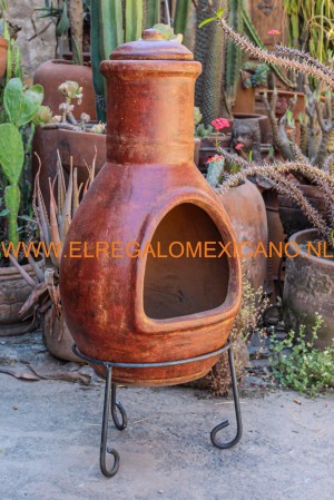 sol-y-yo mexicaanse tuinhaard 46x106 cm 28 kilo rood 8780RD
