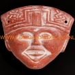 Maya masker Veracruz 22x19cm. rood