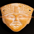 Maya masker Veracruz 22x19cm. geel