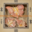 Vlinderset terracotta 3-delig 12x12, 14x13 en 18x14cm.