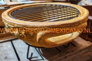 Sol-y-Yo 7130YL Mexicaanse Barbecue 44x26cm. geel