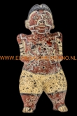 Maya beeldje Pre-Columbiaans 16x8x6cm.