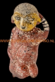 Maya beeldje Pre-Columbiaans 14x7x6cm.