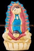 Virgin de Guadalupe met wijwaterbakje 27x15x10cm.