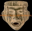 Maya masker 10x10cm. groen