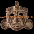 Maya masker 12x9cm. bruin