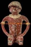 Maya beeldje Pre-Columbiaans 13x9x6cm.