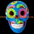 Skull barro steen 11x8x8cm. blauw