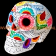 Skull barro steen 15x12x12cm. wit