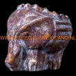 Bloempot dier olifant 13x12x13cm. bruin