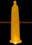 Beeld zwangerschap Ø17x55cm. geel