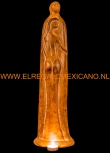 Beeld verliefd Ø17x55cm. bruin