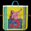 Nylon tas Zeemeermin 47x47cm. geel