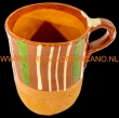 Aardewerk mok Ø10x13cm.