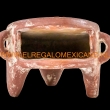 Terracotta warmhoud oventje Ø17x12cm. rood