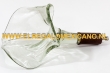 Glazen ornament 22x15x15cm.