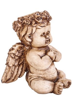 Gipsen beeldje religie 11x9x12cm