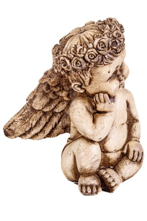 Gipsen beeldje religie 12x8x13cm