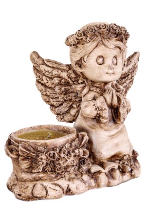 Gipsen beeldje religie 16x10x14cm