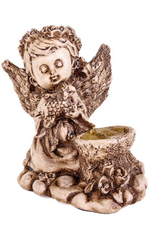 Gipsen beeldje religie 8x14x13cm