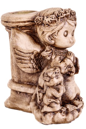 Gipsen beeldje religie 12x7x15cm