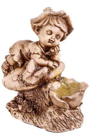 Gipsen beeldje religie 12x8x15cm