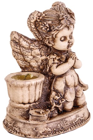 Gipsen beeldje religie 12x9x16cm