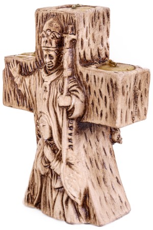 Gipsen beeldje religie 11x7x15cm