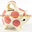 Spaarvarken 14x13cm roze